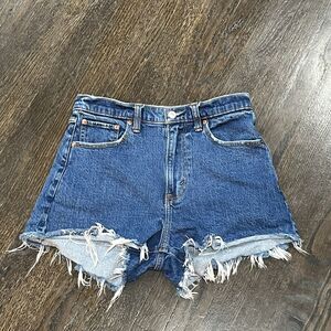 Abercrombie‎ & Fitch Denim Shorts Women’s 6 Blue 90s Relaxed Cutoff High Rise 28